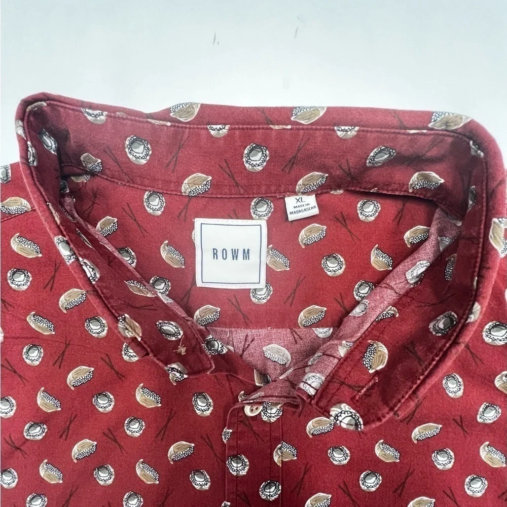 ROWN XL MENS Short Sleeve Casual Button Down - Picture 6 of 6